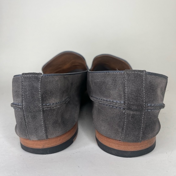 Modern Fiction Shoes Loafers Slip Ons Men Size 46 US 13 Gray Suede - Picture 7 of 16